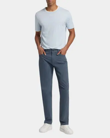 Vince Men's Fine Slub Double-Layer Crewneck T-Shirt | Thumbnail 2 Vince Men's Fine Slub Double-Layer Crewneck T-Shirt | Thumbnail 2