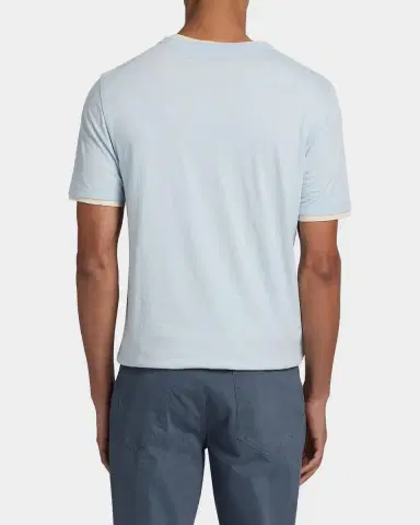Vince Men's Fine Slub Double-Layer Crewneck T-Shirt | Thumbnail 3 Vince Men's Fine Slub Double-Layer Crewneck T-Shirt | Thumbnail 3