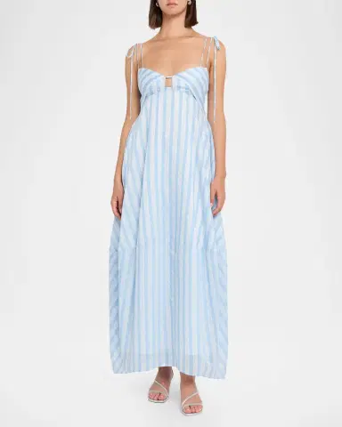 Simkhai Melly Striped Yarn-Dye Maxi Dress | Thumbnail 2 Simkhai Melly Striped Yarn-Dye Maxi Dress | Thumbnail 2