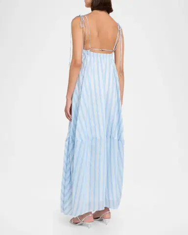Simkhai Melly Striped Yarn-Dye Maxi Dress | Thumbnail 3 Simkhai Melly Striped Yarn-Dye Maxi Dress | Thumbnail 3