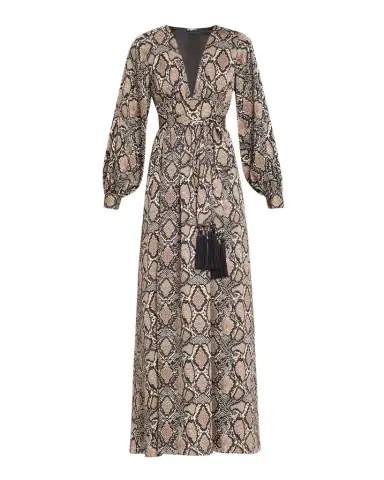 Ungaro Ava Snakeskin-Print Maxi Dress | Thumbnail 1
