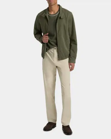 Vince Men's Cotton-Linen Bomber Jacket | Thumbnail 2 Vince Men's Cotton-Linen Bomber Jacket | Thumbnail 2