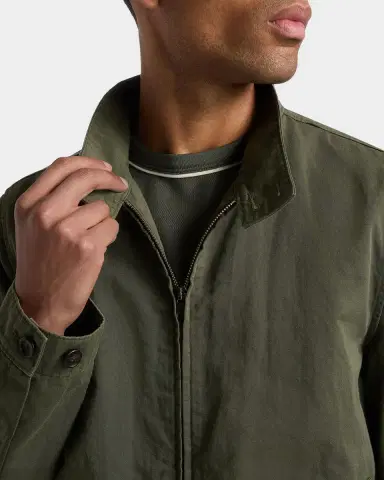 Vince Men's Cotton-Linen Bomber Jacket | Thumbnail 5 Vince Men's Cotton-Linen Bomber Jacket | Thumbnail 5