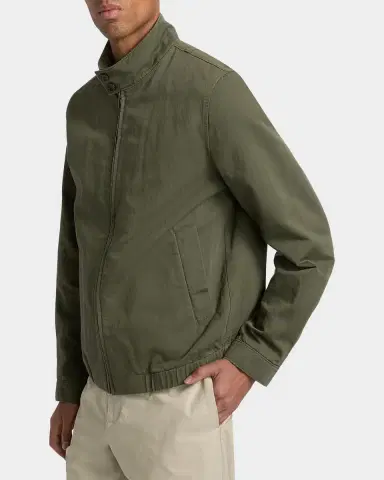 Vince Men's Cotton-Linen Bomber Jacket | Thumbnail 7 Vince Men's Cotton-Linen Bomber Jacket | Thumbnail 7