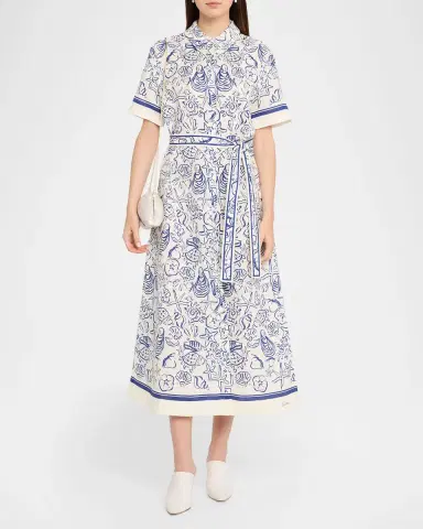 Simkhai Audria Belted Linen Midi Shirtdress | Thumbnail 2 Simkhai Audria Belted Linen Midi Shirtdress | Thumbnail 2