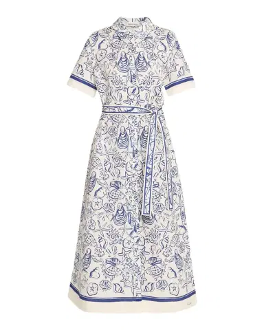 Simkhai Audria Belted Linen Midi Shirtdress | Thumbnail 1 Simkhai Audria Belted Linen Midi Shirtdress | Thumbnail 1