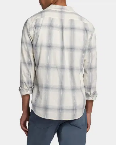 Vince Men's Townes Plaid Cotton Shirt | Thumbnail 3 Vince Men's Townes Plaid Cotton Shirt | Thumbnail 3