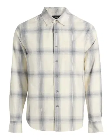 Vince Men's Townes Plaid Cotton Shirt | Thumbnail 1 Vince Men's Townes Plaid Cotton Shirt | Thumbnail 1
