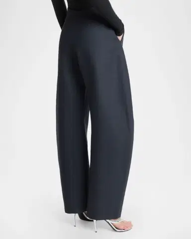 Alaïa Barrel-Leg Wool Pants | Thumbnail 2 Alaïa Barrel-Leg Wool Pants | Thumbnail 2