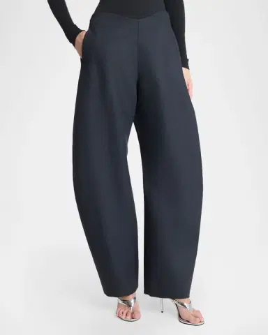 Alaïa Barrel-Leg Wool Pants | Thumbnail 3 Alaïa Barrel-Leg Wool Pants | Thumbnail 3