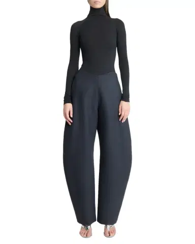 Alaïa Barrel-Leg Wool Pants | Thumbnail 1 Alaïa Barrel-Leg Wool Pants | Thumbnail 1