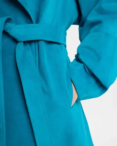 Alaïa Velvet Suede Belted Trench Coat | Thumbnail 4 Alaïa Velvet Suede Belted Trench Coat | Thumbnail 4