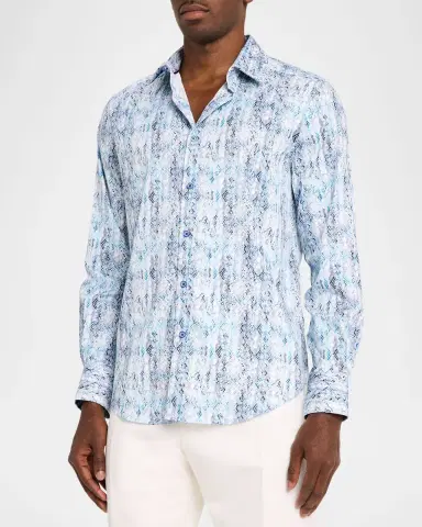 Robert Graham Men's Alahmar Medallion Button-Down Shirt | Thumbnail 4 Robert Graham Men's Alahmar Medallion Button-Down Shirt | Thumbnail 4