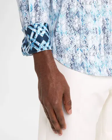 Robert Graham Men's Alahmar Medallion Button-Down Shirt | Thumbnail 5 Robert Graham Men's Alahmar Medallion Button-Down Shirt | Thumbnail 5