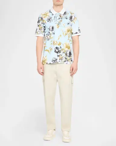 Robert Graham Men's Milson Floral Polo Shirt | Thumbnail 2