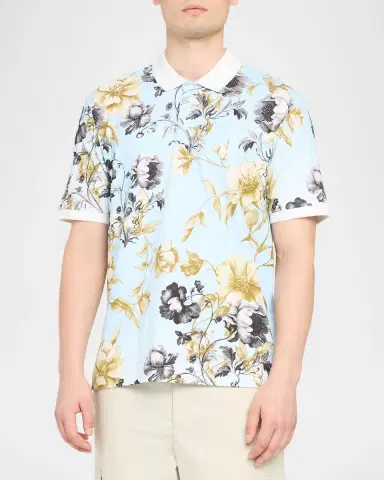 Robert Graham Men's Milson Floral Polo Shirt | Thumbnail 4
