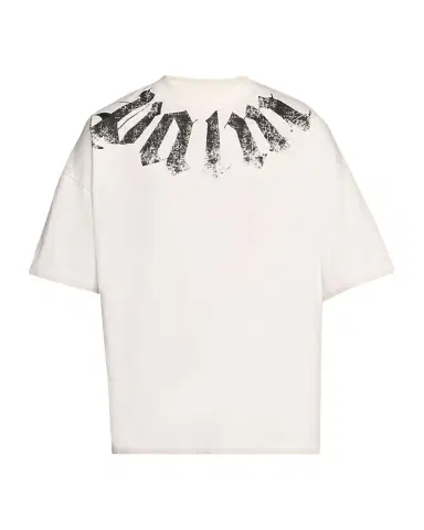 Palm Angels Men's Big Neck Logo Cotton T-Shirt | Thumbnail 1 Palm Angels Men's Big Neck Logo Cotton T-Shirt | Thumbnail 1