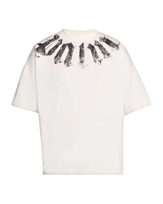 Palm Angels Men 's Big Neck Logo Cotton T-Shirt