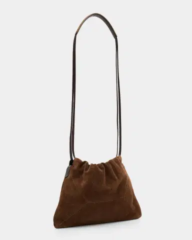 Brunello Cucinelli Suede Drawstring Shoulder Bag | Thumbnail 3 Brunello Cucinelli Suede Drawstring Shoulder Bag | Thumbnail 3