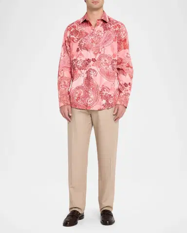 Robert Graham Men's Cabrillo Paisley Cotton Shirt | Thumbnail 2