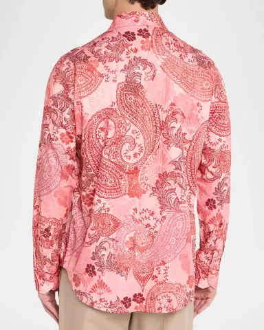 Robert Graham Men's Cabrillo Paisley Cotton Shirt | Thumbnail 3