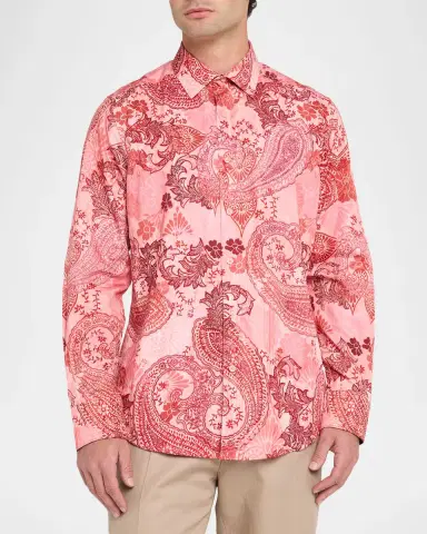 Robert Graham Men's Cabrillo Paisley Cotton Shirt | Thumbnail 4