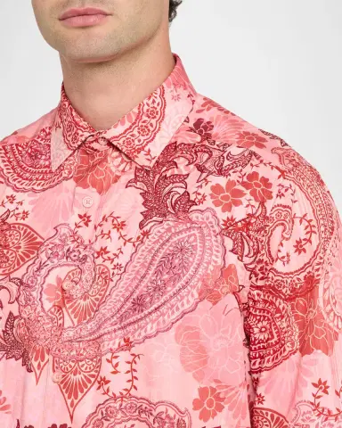 Robert Graham Men's Cabrillo Paisley Cotton Shirt | Thumbnail 5
