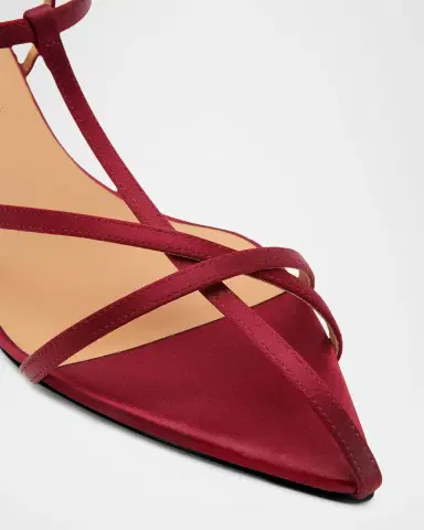 Jil Sander 30mm Caged Satin Sandals | Thumbnail 4 Jil Sander 30mm Caged Satin Sandals | Thumbnail 4