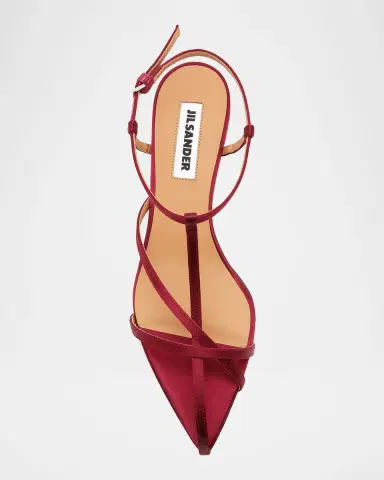 Jil Sander 30mm Caged Satin Sandals | Thumbnail 5 Jil Sander 30mm Caged Satin Sandals | Thumbnail 5