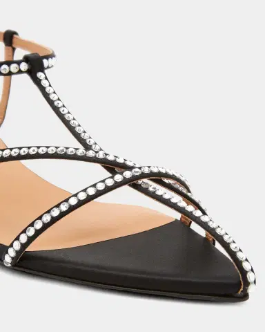 Jil Sander 35mm Caged Embellished Satin Sandals | Thumbnail 4