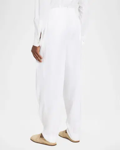Dolce & Gabbana Men's Linen Double-Pleated Pants | Thumbnail 2