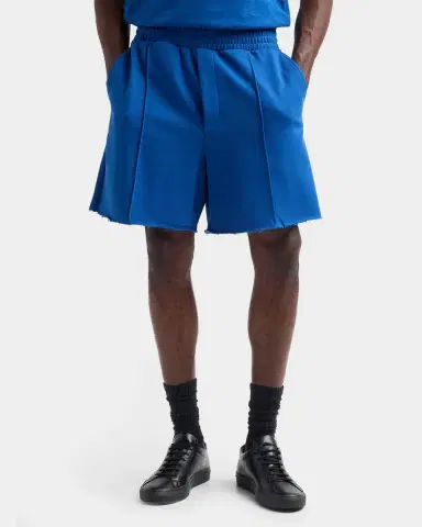 Helmut Lang Men's Terry Pintuck Pleated Shorts | Thumbnail 4 Helmut Lang Men's Terry Pintuck Pleated Shorts | Thumbnail 4