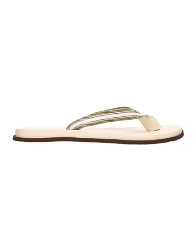 Brunello Cucinelli Men's Leather Grosgrain-Stripe Flip-Flops | Thumbnail 1 Brunello Cucinelli Men's Leather Grosgrain-Stripe Flip-Flops | Thumbnail 1