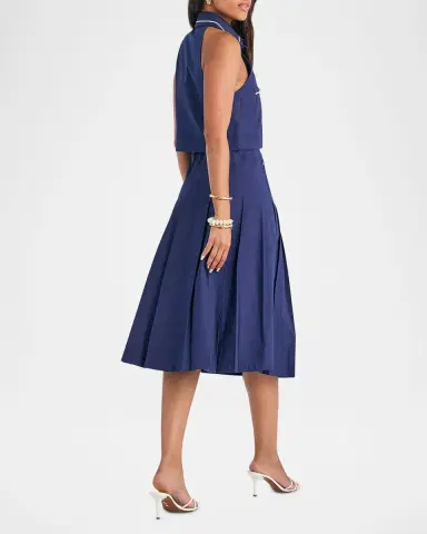 SEROYA Yumi Pleated Midi Skirt | Thumbnail 3 SEROYA Yumi Pleated Midi Skirt | Thumbnail 3