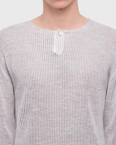 Helmut Lang Men's Waffle-Knit Henley T-Shirt | Thumbnail 5 Helmut Lang Men's Waffle-Knit Henley T-Shirt | Thumbnail 5