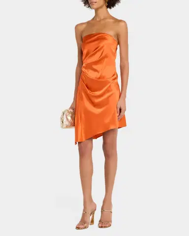 Staud Adriana Silk Mini Dress | Thumbnail 4 Staud Adriana Silk Mini Dress | Thumbnail 4