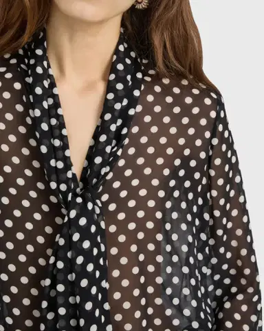 Frame The Nouvelle Polka Dot Blouse | Thumbnail 5 Frame The Nouvelle Polka Dot Blouse | Thumbnail 5