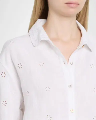 LoveShackFancy Delano Eyelet Linen Top | Thumbnail 5 LoveShackFancy Delano Eyelet Linen Top | Thumbnail 5