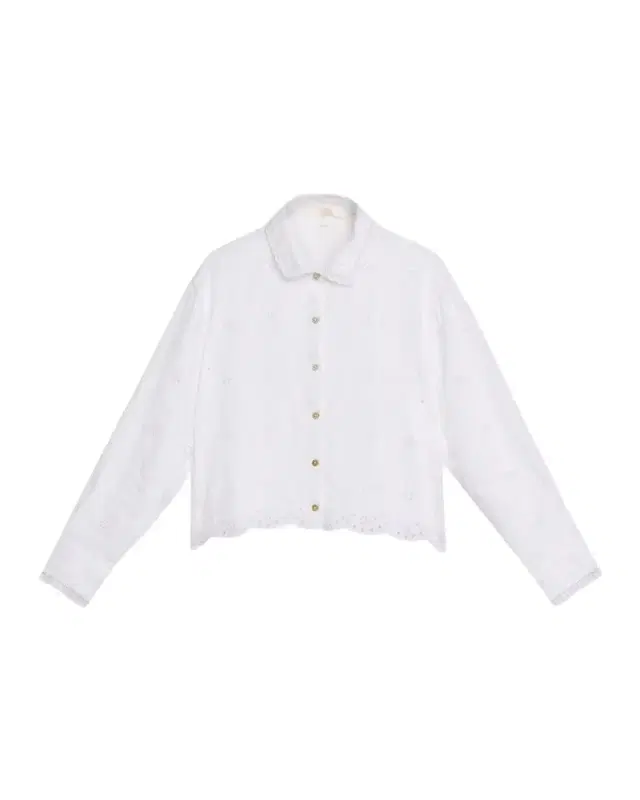 LoveShackFancy Delano Eyelet Linen Top