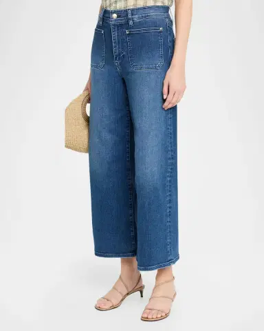 Frame Le Slim Palazzo Crop Jeans | Thumbnail 4 Frame Le Slim Palazzo Crop Jeans | Thumbnail 4