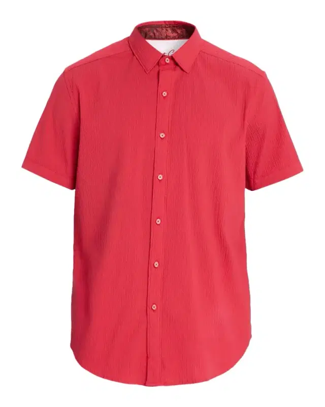Men 's Thresher Textured Cotton Short-Sleeve Shirt