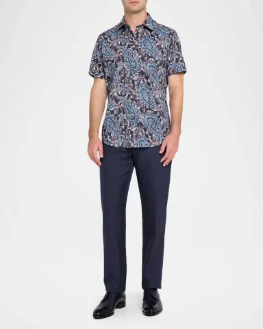 Robert Graham Men's Barrington Paisley Short-Sleeve Shirt | Thumbnail 2