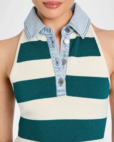 SEROYA Jones Striped Mini Dress | Thumbnail 5 SEROYA Jones Striped Mini Dress | Thumbnail 5