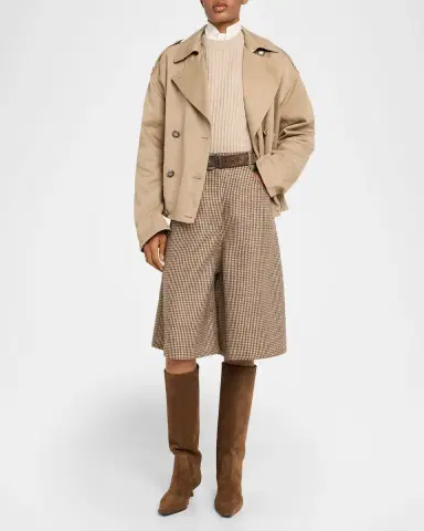 Brunello Cucinelli Suede Knee-High Boots | Thumbnail 3