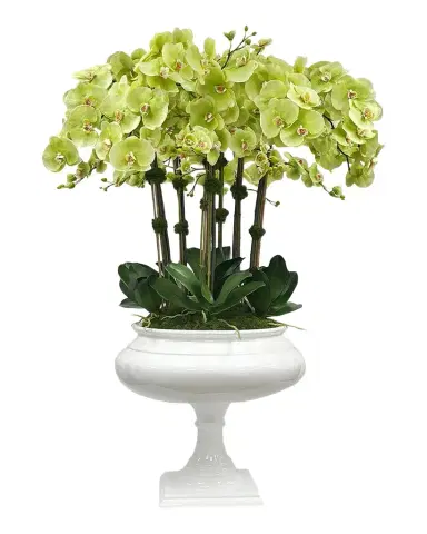 Winward Home Orchids 50" Faux Floral Arrangement in Resin Planter | Thumbnail 1 Winward Home Orchids 50" Faux Floral Arrangement in Resin Planter | Thumbnail 1