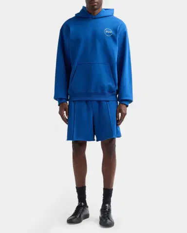 Helmut Lang Men's Stamp Logo Cotton Terry Hoodie | Thumbnail 2 Helmut Lang Men's Stamp Logo Cotton Terry Hoodie | Thumbnail 2