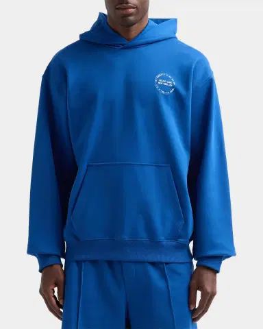 Helmut Lang Men's Stamp Logo Cotton Terry Hoodie | Thumbnail 4 Helmut Lang Men's Stamp Logo Cotton Terry Hoodie | Thumbnail 4