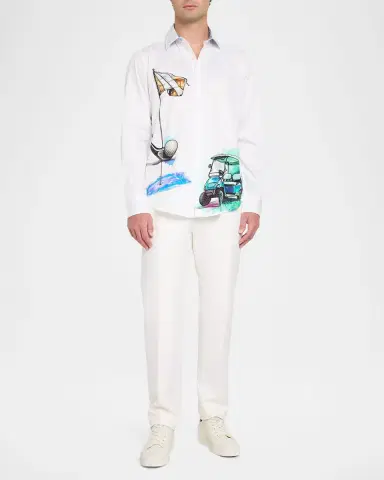 Robert Graham Men's Genesis Printed Cotton Shirt | Thumbnail 2