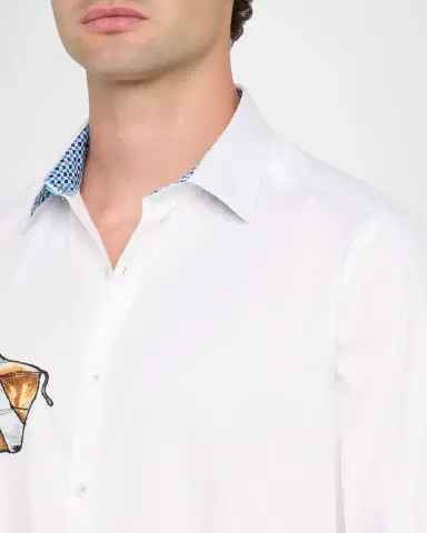 Robert Graham Men's Genesis Printed Cotton Shirt | Thumbnail 5