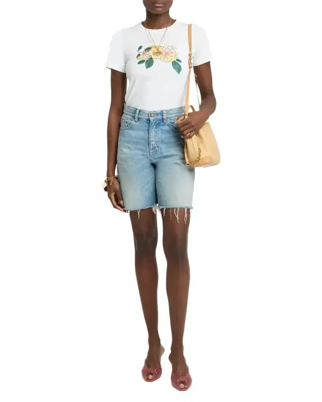 Chloe Lemon Print T-Shirt